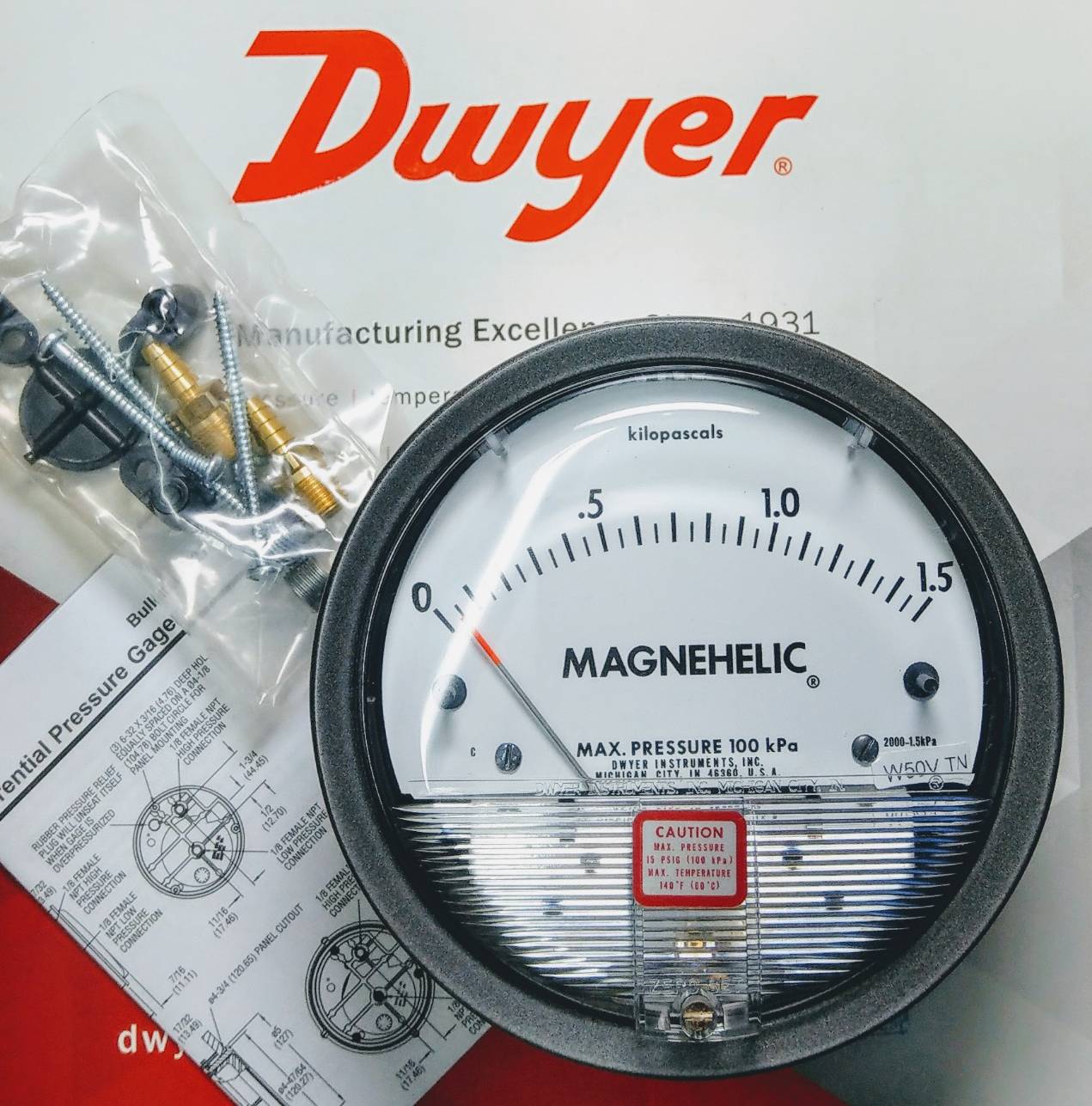 差壓錶 2000-1.5KPA