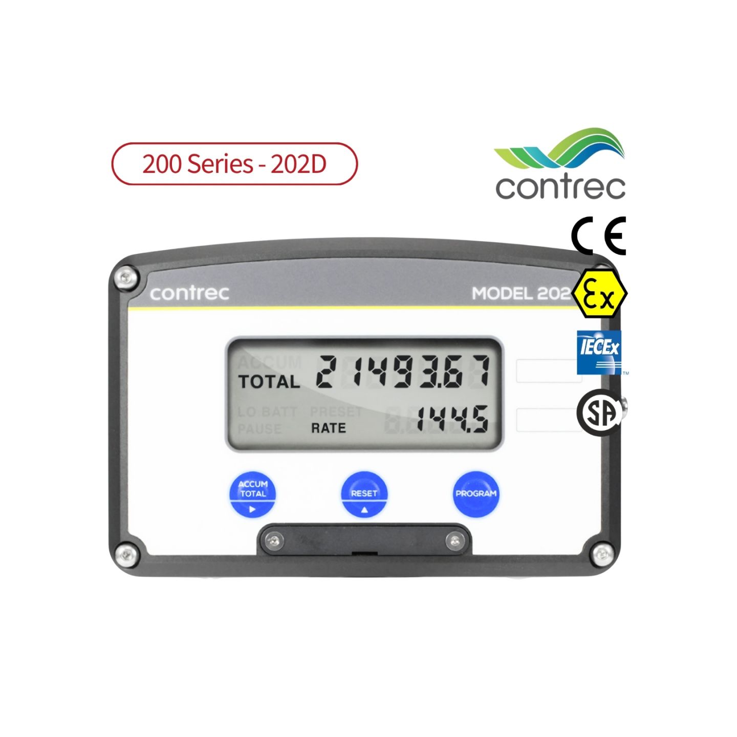 202D 現場安裝流量累加器 [電池/迴路/直流供電]